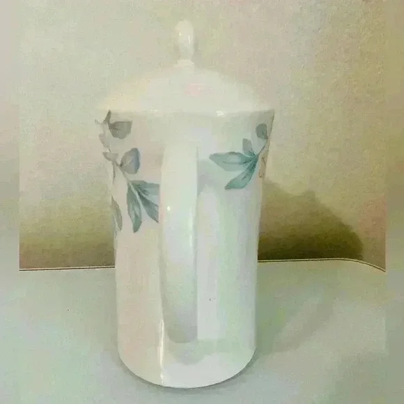 Lenox Decor Plantation Blossom Small 6 1/2” Coffee Pot Floral Pastel with Lid - Picture 5 of 12
